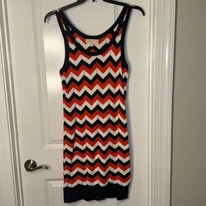 MICHAEL KORS DRESS. Blue, orange & white. Size Medium
